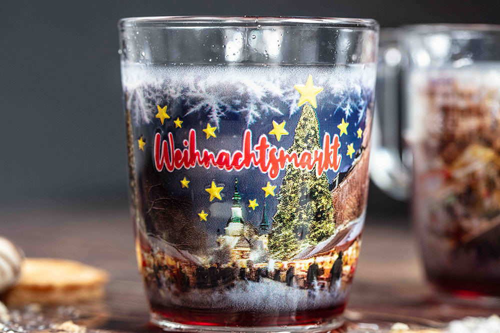 Nuevo Gläser mit Flexi Print Embossing Tasse mit Bilderdruck